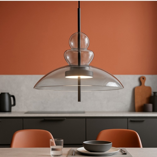 Maytoni bangkok lampadario per cucina led 12w 3000k cavi regolabili