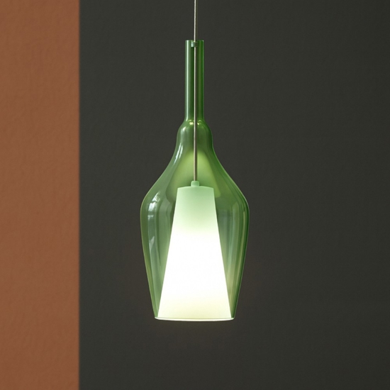 Gea luce ofelia lampada a sospensione colore verde Gea luce ofelia lampada a sospensione colore verde
