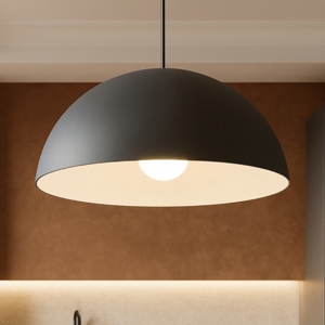 Maytoni basic colors lampadario da cucina nera minimal cupola