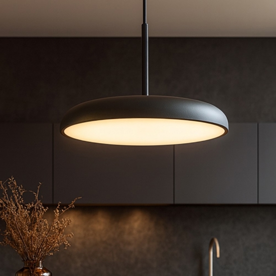 Maytoni gerhard lampadario da cucina led 26w 3000k nero