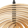 Maytoni roots lampadario in legno rustico per camera da letto orientabile