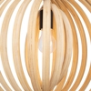 Maytoni roots lampadario in legno rustico per camera da letto orientabile