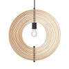 Maytoni roots lampadario in legno rustico per camera da letto orientabile