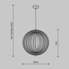 Maytoni roots lampadario in legno rustico per camera da letto orientabile