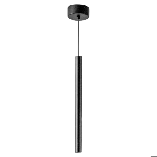 Gea luce thalassia lampada a sospensione led 7w 3000k per comodino nera