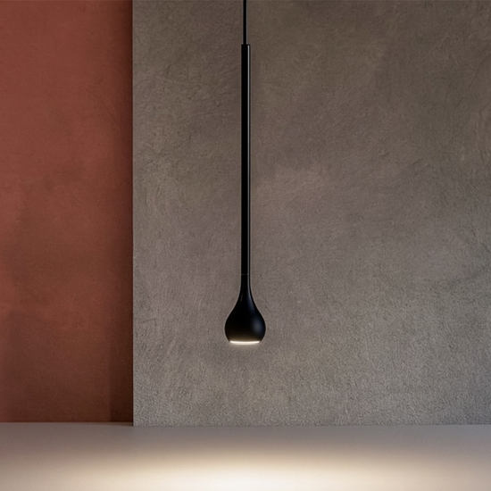 Gea luce ursula lampada a sospensione led 5w 3000k a forma di goccia