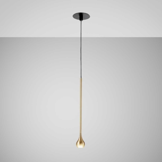 Gea luce ursula lampada a sospensione led 5w 3000k colore oro