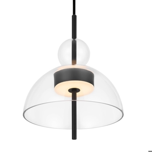 Maytoni bangkok lampada a sospensione led 12w 3000k paralume in vetro