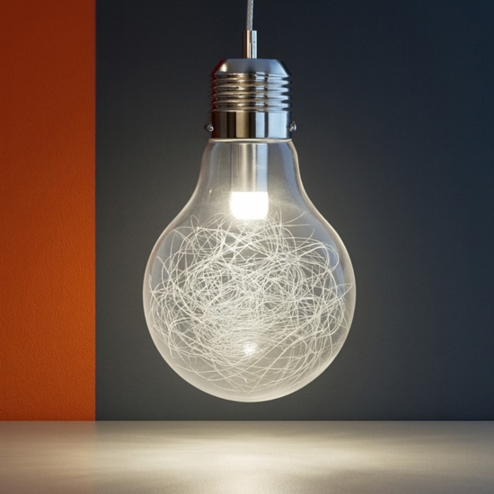 Luce max sp1 small lampadina gigante a sospensione per cameretta ideal lux Luce max sp1 small lampadina gigante a sospensione per cameretta ideal lux