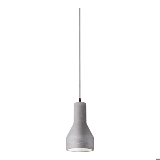 Lampada a sospensione per bancone cemento grezzo ideal lux oil-1 sp1 Lampada a sospensione per bancone cemento grezzo ideal lux oil-1 sp1