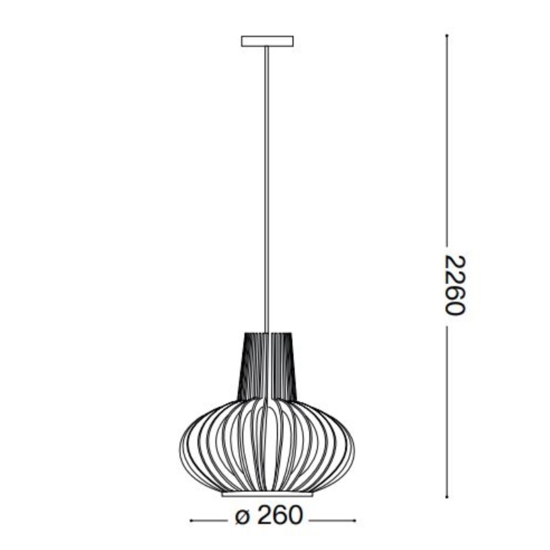 Citrus-2 sp1 ideal lux lampada a sospensione legno Citrus-2 sp1 ideal lux lampada a sospensione legno
