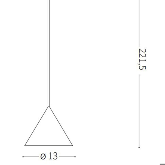 Ideal lux a-line sp1d13 lampada da cucina a sospensione cono bianco Ideal lux a-line sp1d13 lampada da cucina a sospensione cono bianco
