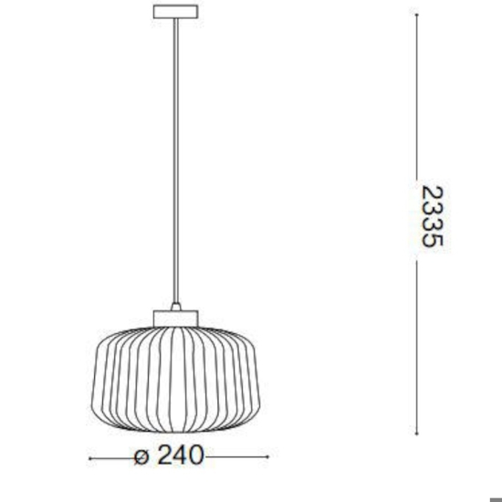 Mint-2 sp1 ideal lux lampada a sospensione in vetro rigato verde