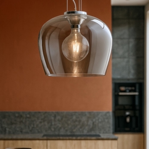 Visualizza i dettagli per Blossom sp1 ideal lux lampadario per cucina boccia vetro fume Blossom sp1 ideal lux lampadario per cucina boccia vetro fume