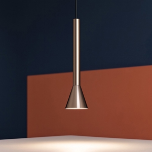 Diesis sp ideal lux lampada comodino per camera da letto cono grigio nickel led 3000k