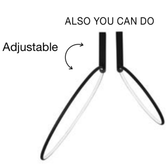 Plafoniera da cucina moderna led 3000k cerchi orientabili Plafoniera da cucina moderna led 3000k cerchi orientabili