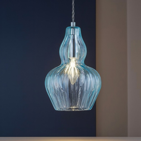 Maytoni eustoma lampada a sospensione in vetro colorato