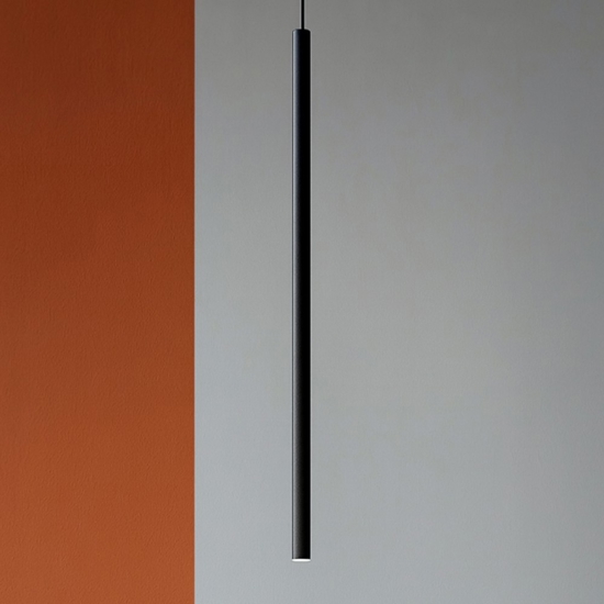 Filo sp1 ideal lux lampada a sospensione cilindro nero led 2700k