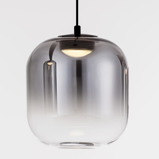 Lampada a sospensione led 3w 3000k di vetro fume Lampada a sospensione led 3w 3000k di vetro fume