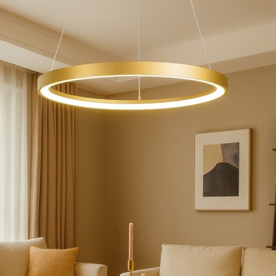 Krizia sg oro gea luce lampadario led 60w 3000k moderno Krizia sg oro gea luce lampadario led 60w 3000k moderno