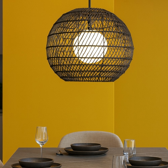 Maytoni cane lampadario da cucina orientale nero