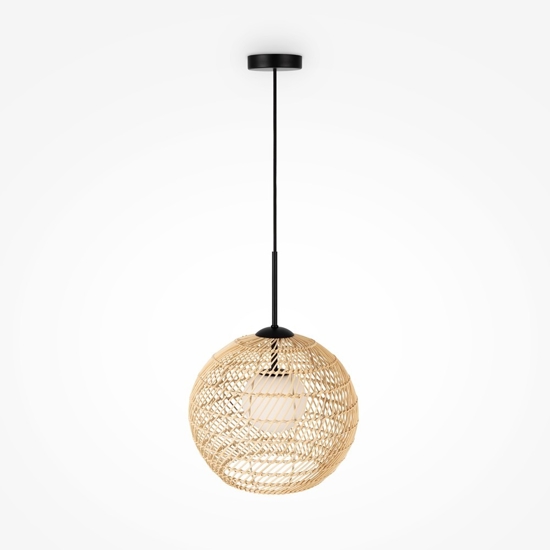 Maytoni cane lampadario da cucina con paralume sferico