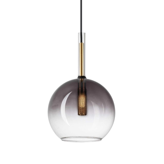 Lampada a sospensione empire sp1 sfera ideal lux vetro fume Lampada a sospensione empire sp1 sfera ideal lux vetro fume