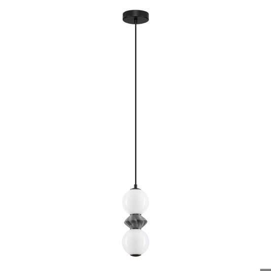 Lampada sospensione per comodino led 3000k vetro e ceramica Lampada sospensione per comodino led 3000k vetro e ceramica