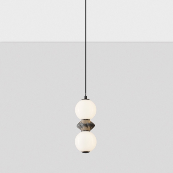 Lampada sospensione per comodino led 3000k vetro e ceramica Lampada sospensione per comodino led 3000k vetro e ceramica