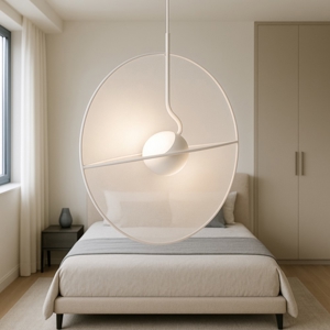 Maytoni reflex lampadario camera da letto led 14w 3000k moderna bianca