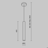 Maytoni pro focus lampadario design minimal per bagno