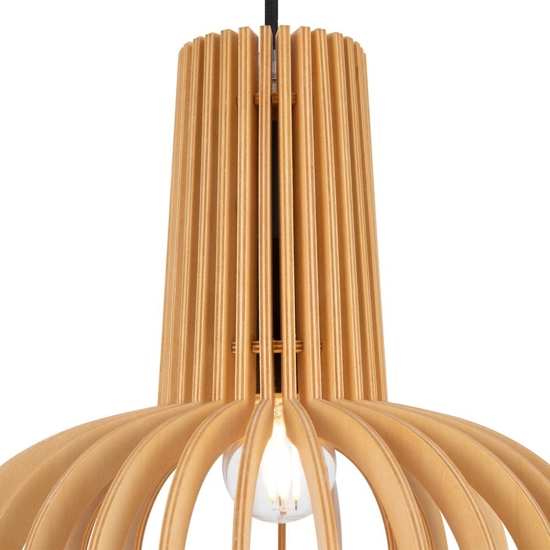 Maytoni roots lampada in legno rustico a sospensione
