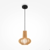 Maytoni roots lampada in legno rustico a sospensione