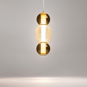 Maytoni drop lampada a sospensione led 16w 3000k con sfere in vetro