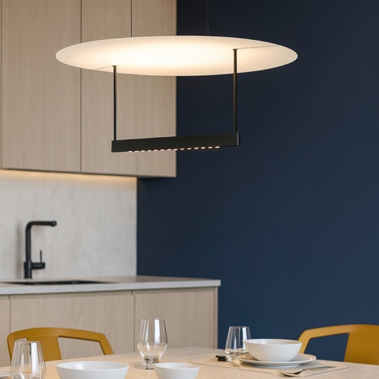 Maytoni ambience lampadario da cucina led 30w 3000k dimmerabile