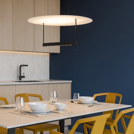 Maytoni ambience lampadario da cucina led 30w 3000k dimmerabile