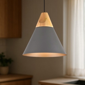 Visualizza i dettagli per Maytoni bicones lampada a sospensione dettagli in legno Maytoni bicones lampada a sospensione dettagli in legno