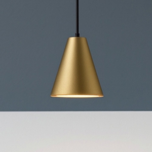 Lampada a sospensione per comodino colore oro led 3000k