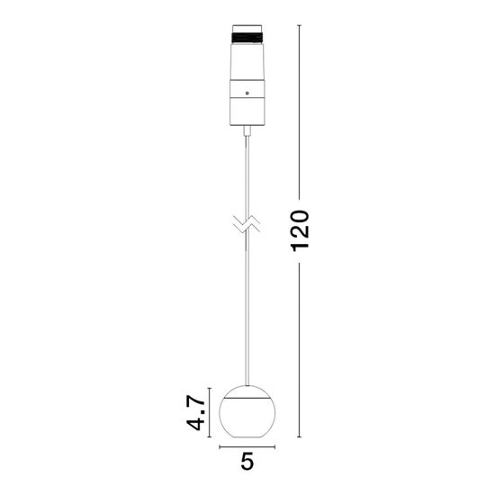 Lampada sospensione spoty led sfera nera da incasso per controsoffitto Lampada sospensione spoty led sfera nera da incasso per controsoffitto