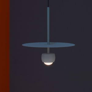 Lampada a sospensione moderna celeste grigio per cucina