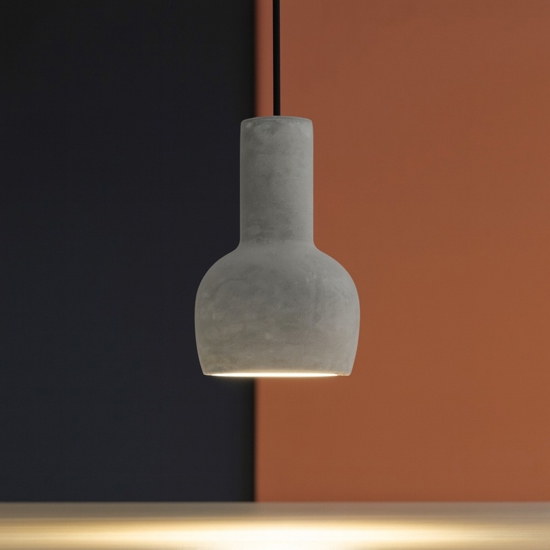 Idea lux oil-3 sp1 lampada a sospensione cemento per comodino camera da letto