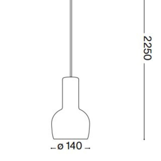Idea lux oil-3 sp1 lampada a sospensione cemento per comodino camera da letto