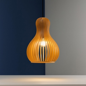 Ideal lux  citrus-1 sp1 lampada a sospensione legno