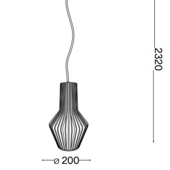 Ideal lux  citrus-1 sp1 lampada a sospensione legno Ideal lux  citrus-1 sp1 lampada a sospensione legno