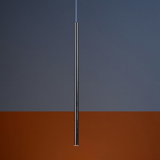 Ideal lux ultrathin sp d100 round cromo lampada a sospensione
