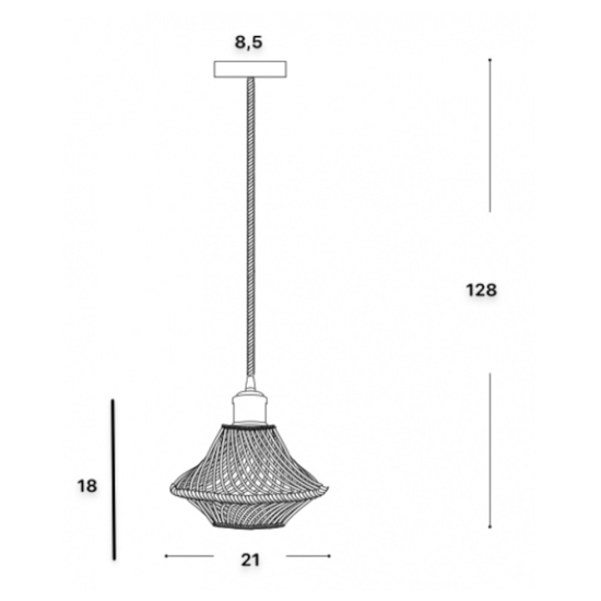 Lugano sp1 d21 ideal lux lampada a sospensione di ceramica per cucina rustica