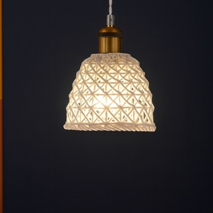 Lugano sp1 d16 ideal lux lampada a sospensione da cucina ceramica bianca 16cm cavo tessuto