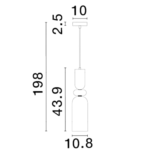 Lampada a sospensione da comodino vetro multicolor Lampada a sospensione da comodino vetro multicolor