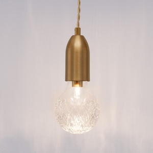 Lampada a sospensione a singola luce oro stile contemporaneo
