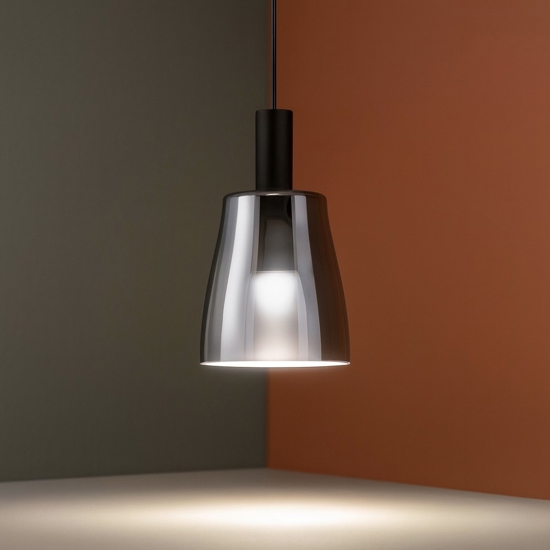 Ideal lux coco-3 sp lampada in vetro a sospensione per cucina led 3000k cavo regolabile